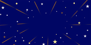 蓝色简约星星星球流星星辰展板背景